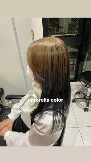 カラー miko🪽地毛風/ ハイトーン/レイヤーのヘアスタイル