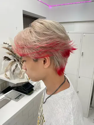 カラー メンズ 似合わせハイトーン ヒロトのヘアスタイル