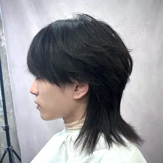 ミディアム メンズ RACCOON.TOKYO 渋谷店所属・メンズカット特化🐺 ウルフ[店長]置塩祥のヘアスタイル