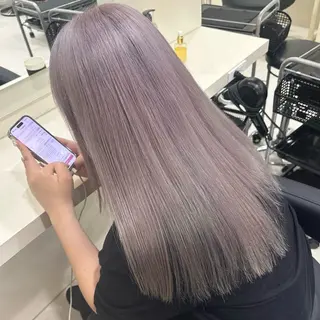 ロング ️🫧 AINE 🫧ハイトーンカラーのヘアスタイル