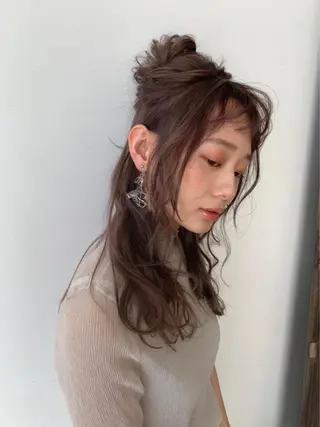 セミロング カラー hair salon Ranun髪質改善のヘアスタイル