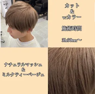 ショート カラー メンズ jill by gisel＿奥家のヘアスタイル