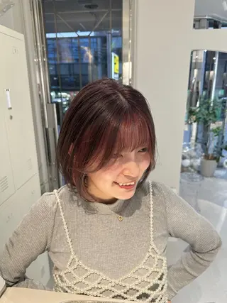 カラー 本町/新町/心斎橋 透明感カラーSANCのヘアスタイル