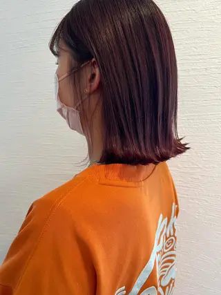 ミディアム カラー Strawberry所属・原田 志保のヘアスタイル