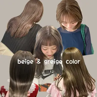 ロング カラー Kasumi | くすみブラウン×渋谷のヘアスタイル