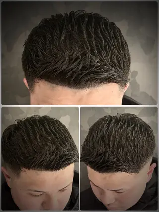 ショート パーマ 前谷 隆太のヘアスタイル