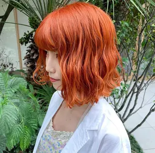 ミディアム カラー 🧡色落ちまで2度綺 麗なカラー🧡ヨシキのヘアスタイル