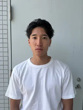 ショート メンズ メンズ特化/ センターパート/八谷のヘアスタイル