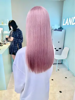 ロング カラー ハイトーン/韓国 レイヤー/るか🎀のヘアスタイル