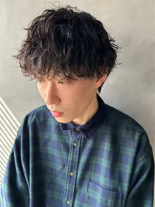 パーマ メンズ メンズ特化/ 舩戸夏稀のヘアスタイル