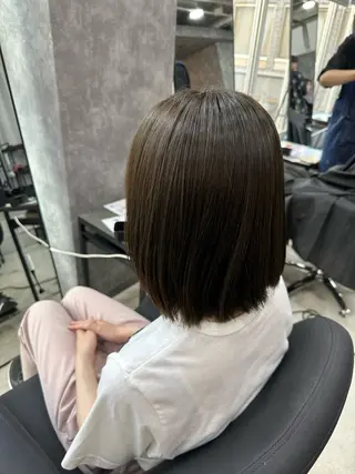 ミディアム カラー 森本 倭のヘアスタイル