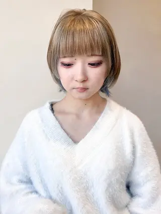 ショート カラー あ あのヘアスタイル