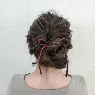 ミディアム ヘアアレンジ トミタ アツシのヘアスタイル