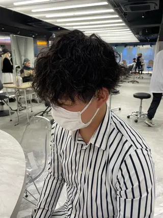 パーマ メンズ モモ 🍑のマツエク・マツパデザイン