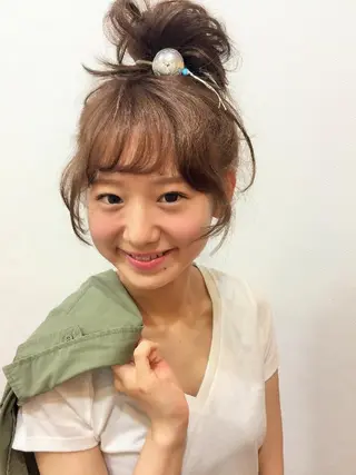 セミロング ヘアアレンジ LaFTER HAiR所属・本間 裕史　のヘアスタイル