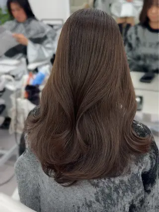 ミディアム カラー ヘアアレンジ 最小顔周り&レイヤー 特化/池袋/kokiのヘアスタイル