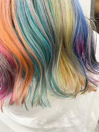 セミロング カラー 🦋レイヤーカット ミドリカワ🦋のヘアスタイル