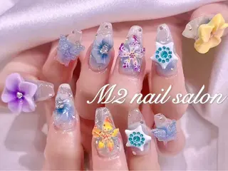 ネイル 長さだし専門店 M2　rikaのネイルデザイン