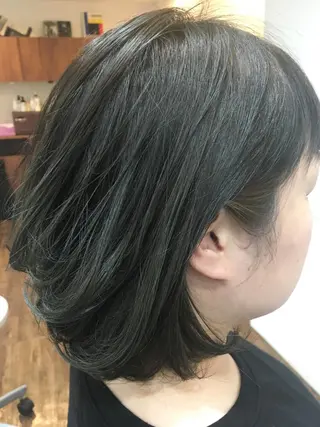 カラー ブリーチ毛縮毛矯正 👑山口のヘアスタイル