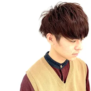 ショート カラー メンズ 柏メンズカットパーマ NO.1タイチのヘアスタイル