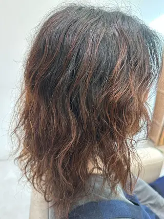 ロング パーマ メンズ コルソケーツー　梅田茶屋町(corso k-two)所属・🌿梅田パーマモデル 募集🌿三村さゆみのヘアスタイル