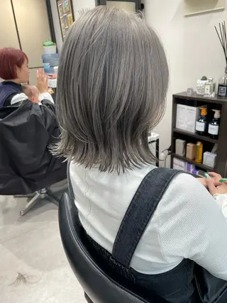 ミディアム カラー 髪質改善will hairdesignのヘアスタイル