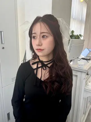 ロング カラー ヘアアレンジ suri-ru hair【スリールヘアー】所属・FURUSAWA AOIのヘアスタイル