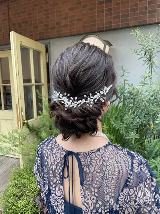 セミロング ヘアアレンジ KURIA‪‪*⋆ஐ ブリーチ/韓国ヘアのヘアスタイル