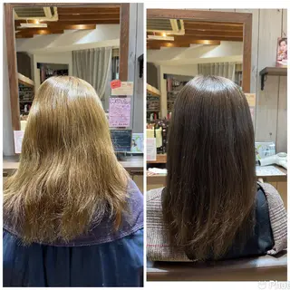 カラー セピアージュアン所属・バヤラー バイガルマーのヘアスタイル