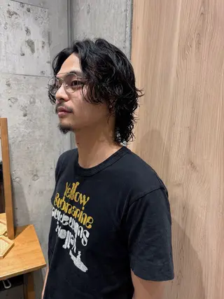 ミディアム カラー パーマ ヘアアレンジ メンズ ANBRERA　中目黒所属・mina matsubaraのヘアスタイル