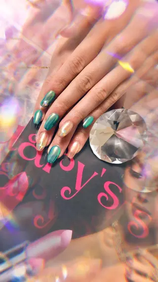 ロング カラー キッズ ネイル マツエク・マツパ 💎ビューティサロン 湘南　RIRAN💎のネイルデザイン