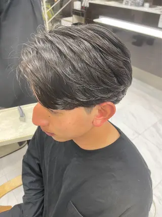 ショート メンズ 🐥くまがい💛 ダブルカラー／パーマのヘアスタイル