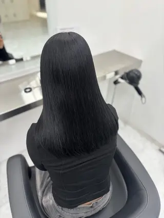 カラー 韓国風暗髪ヘア🤍 🫧MIREIのヘアスタイル