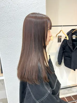 セミロング カラー ブリーチカラー🦋‪ 田中さくらのヘアスタイル