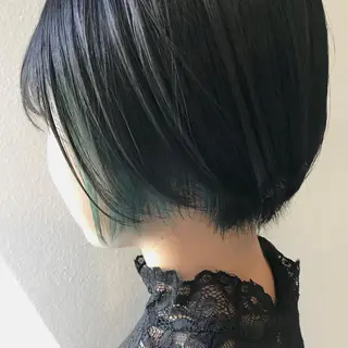 ショート カラー lani 天神大名/ブリーチのヘアスタイル
