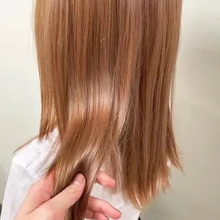ミディアム カラー ヘアアレンジ maoブリーチ無し 似合わせカラーのヘアスタイル