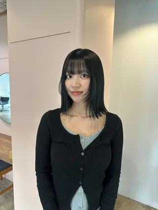 ミディアム 🧣misaki 透明感カラー🧣のヘアスタイル