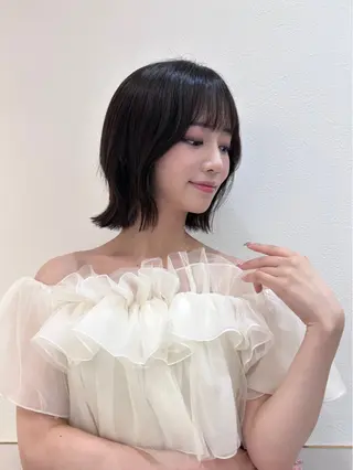 ショート ボブ/レイヤーボブ/ 髪質改善/梶川 夏季のヘアスタイル