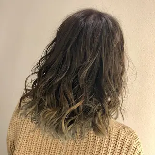 ミディアム カラー ヘアアレンジ 🍀アレンジ簡単ヘア ☘️石田万里奈🍀のヘアスタイル