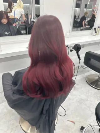 ロング カラー パーマ ヘアアレンジ メンズ キッズ ♥️韓国ヘア レイヤー♥️ゆりのヘアスタイル