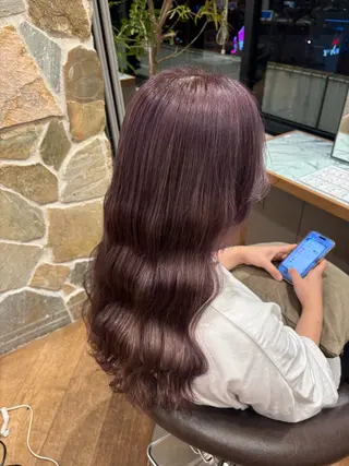 ロング カラー 梅田/カラーモデル/ ヘアセットkanonのヘアスタイル