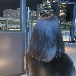 ミディアム カラー PULSE yokohama所属・横浜駅/韓国レイヤー カット/髪質改善のヘアスタイル
