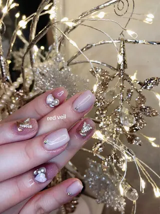 ミディアム ネイル 長さ出し専門 nynaのネイルデザイン