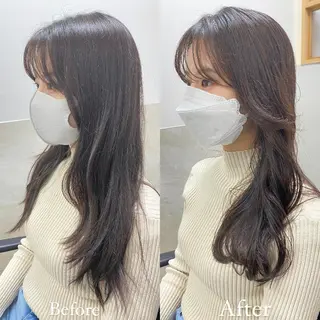 セミロング パーマ THE DAY所属・AKI HASHIMOTOのヘアスタイル