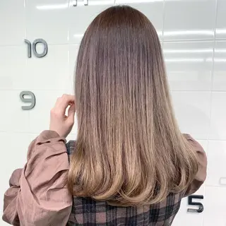 ロング カラー grow所属・🧡YUKA🧡 渋谷/ﾌﾟﾙｴｸｽﾃのヘアスタイル