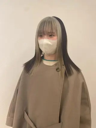 セミロング カラー puf/ rinaのヘアスタイル