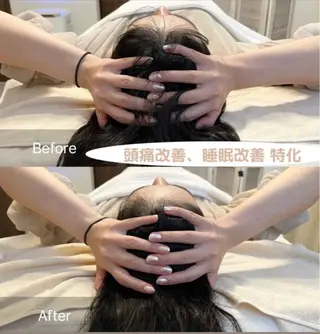 【頭痛、睡眠改善】 salon RUUのエステ・リラクイメージ