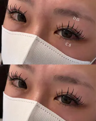 マツエク・マツパ princess 森 碧海のマツエク・マツパデザイン