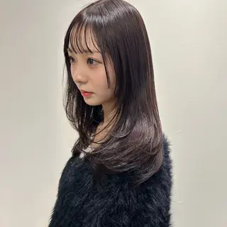 セミロング 田中 遥陽のヘアスタイル