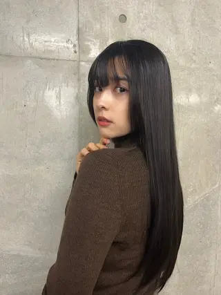 ロング カラー I-CON所属・髪質改善/美髪のプ口 中島みきのヘアスタイル